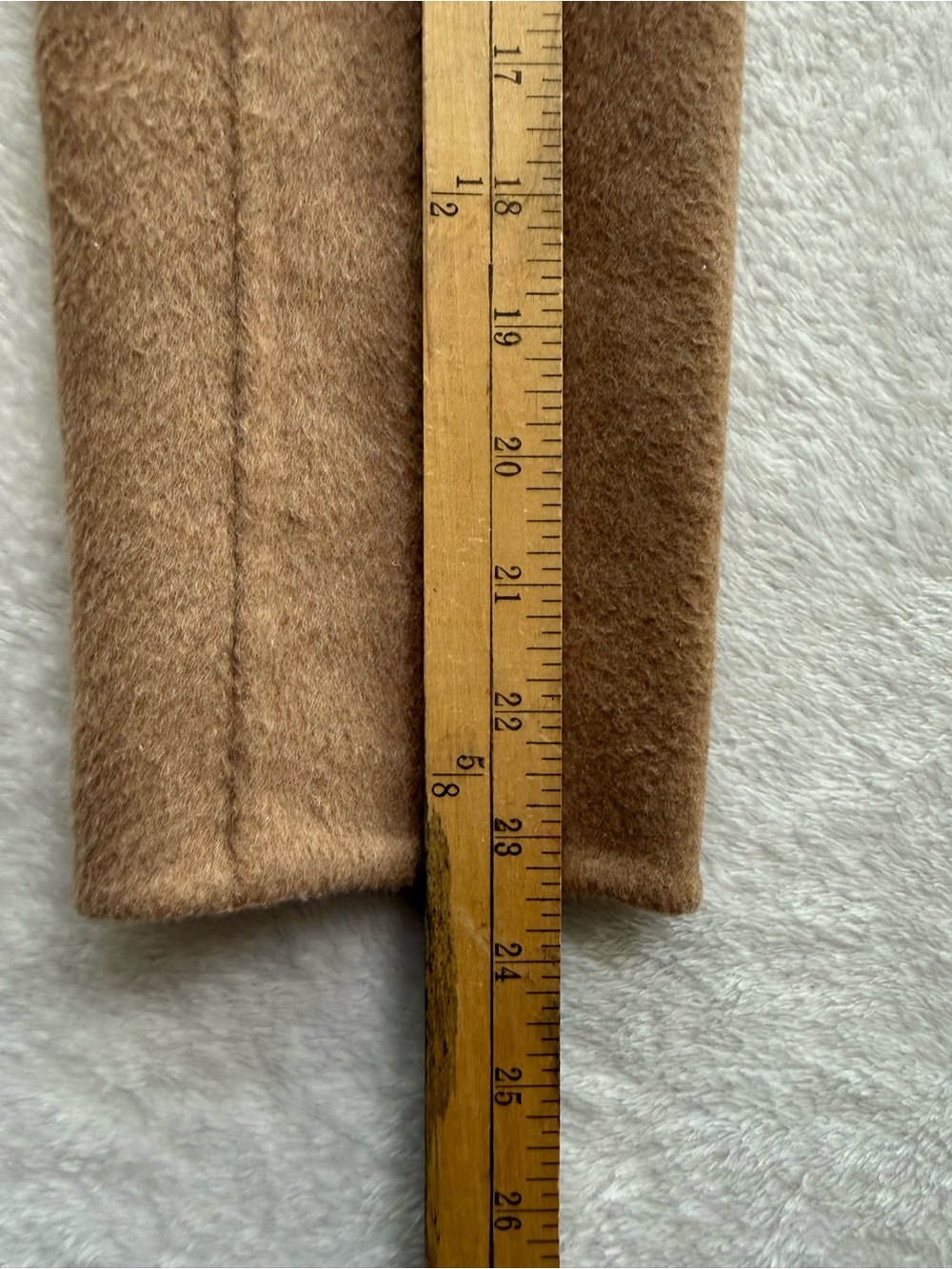 Abercrombie & Fitch Camel Wool-Blend Pea Coat - Picture 5 of 9